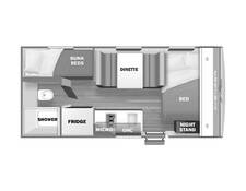 2024 Prime Time Avenger LT 16BH Travel Trailer at Pauls Trailer and RV Center STOCK# 24A5245 Floor plan Image