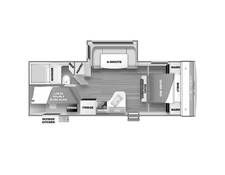 2024 Prime Time Avenger LE 24BHSLE Travel Trailer at Pauls Trailer and RV Center STOCK# 24A8090 Floor plan Image