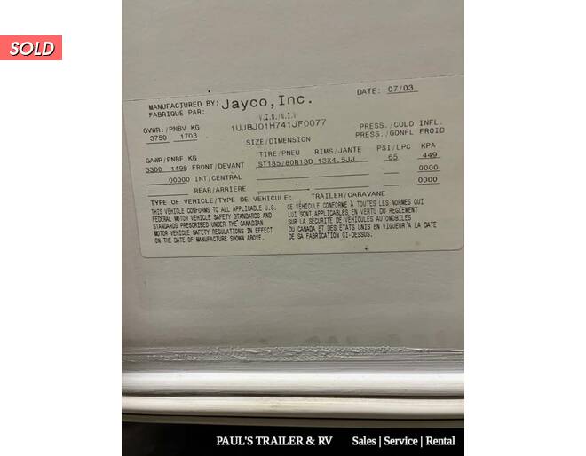 2004 Jayco Jay Feather EXP 18F Travel Trailer at Pauls Trailer and RV Center STOCK# U04J0077-2 Photo 26